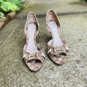 Vintage Gucci Monogram Heels